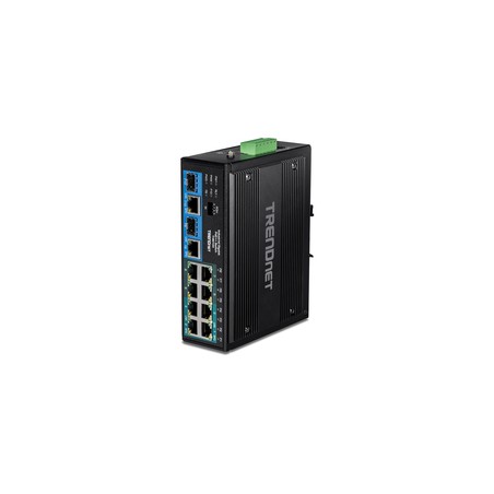 TRENDnet 10-Port Industrial Gigabit/PoE++ DIN-Rail Switch