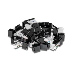 25 PACK CAT6 RJ-45 KEYSTONE/JACK BLACK