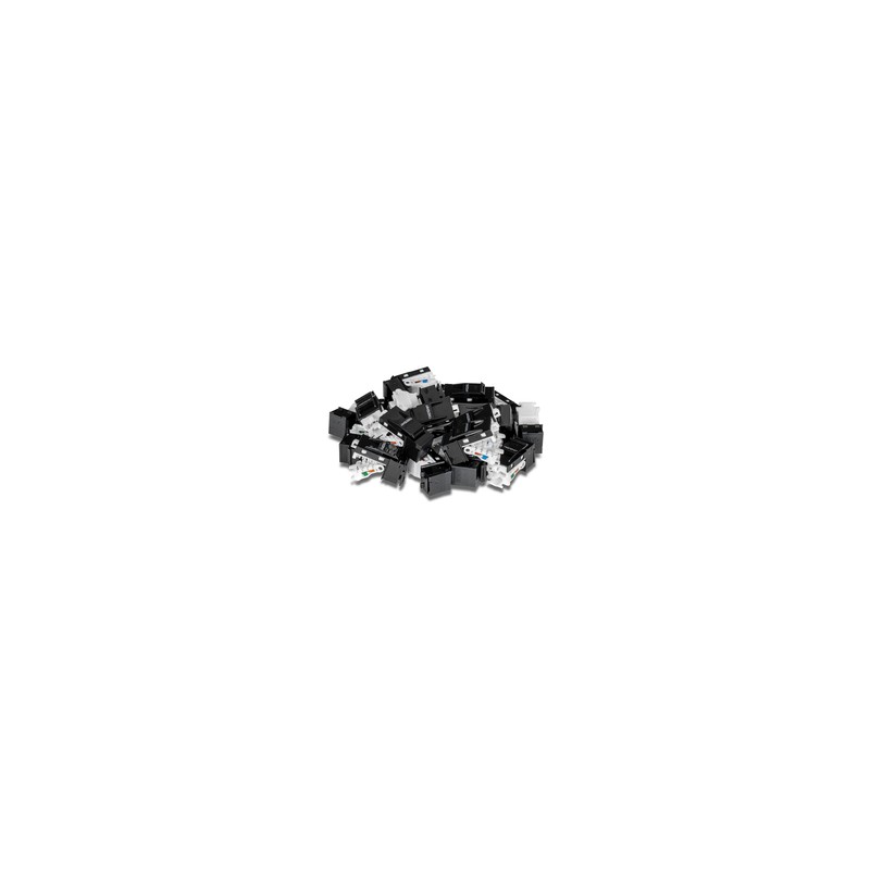 TRENDnet 25 Pack CAT6 RJ-45 Keystone/Jack Black