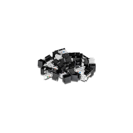 TRENDnet 25 Pack CAT6 RJ-45 Keystone/Jack Black