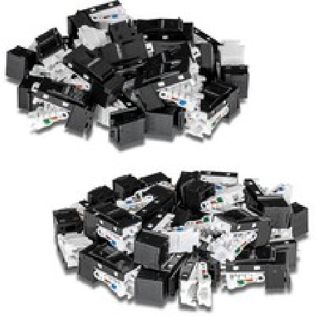 TRENDnet 50 Pack CAT6 RJ-45 Keystone/Jack Black