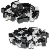 TRENDnet 50 Pack CAT6 RJ-45 Keystone/Jack Black