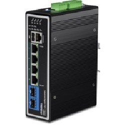 TRENDnet 6-Port Industrial Gigabit L2+/Mgd PoE++ DIN-Rail Switch