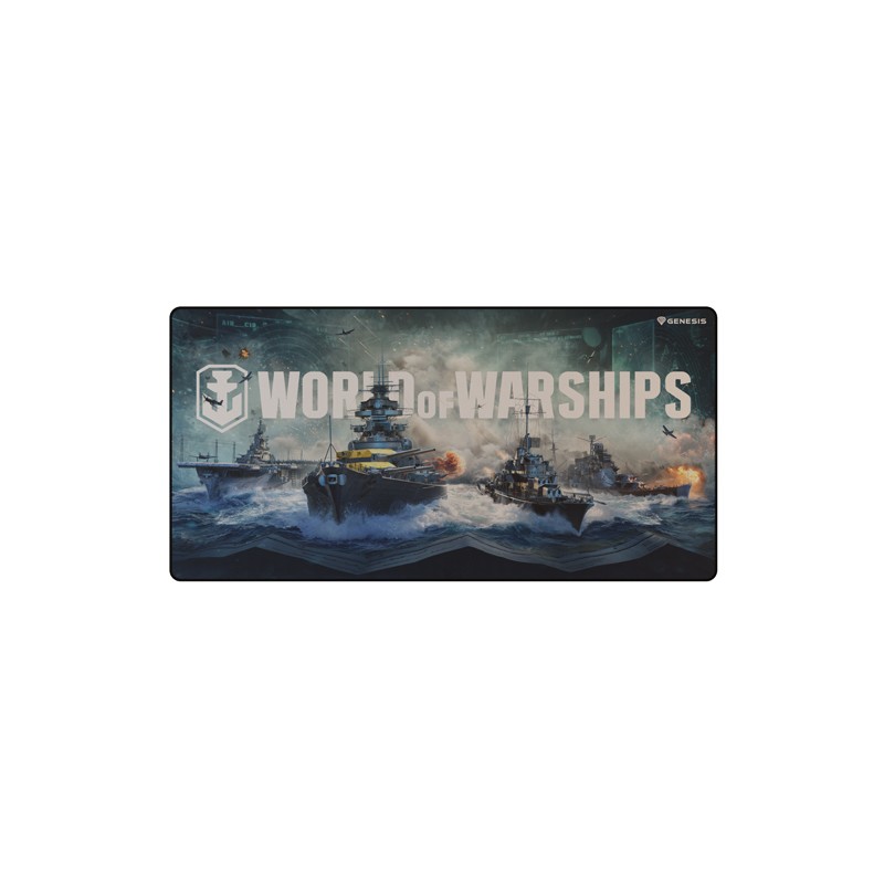 Herní podložka pod myš Genesis CARBON 500 WORLD of WARSHIPS ARMADA, MAXI 90x45cm