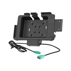 RAM EZ-Roll'r dock power + data for ET40 / 45 10" with Zebra exoskeleton.