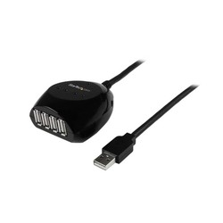 15M USB CABLE WITH 4 PORT HUB/.