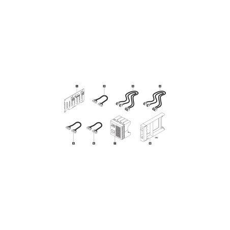 2U 2.5" SATA/SAS 8-Bay BP Kit