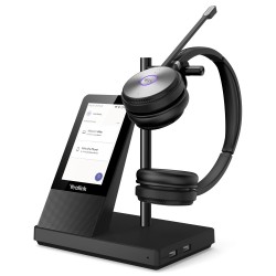 Yealink WH66 Dual DECT základna s dotykovým LCD a s náhlavní soupravou na obě uši pro Teams