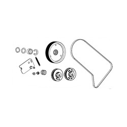 Kit Rewind Drive System (includes pulleys and belt for all dpi) ZT510