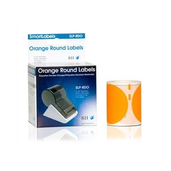 SLP-RDO ROUND ORANGE LABEL 54MM/120 LAB/ROLL 1 ROLL/BOX