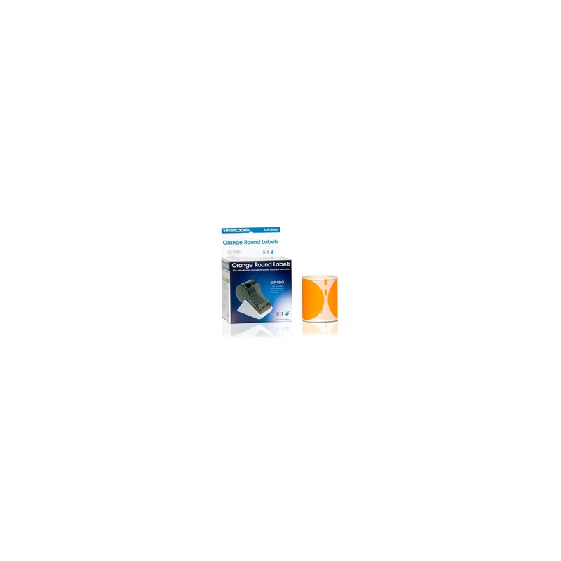 Seiko Instruments SLP-RDO Round Orange Label 54MM/120 LAB/Roll 1 Roll/Box