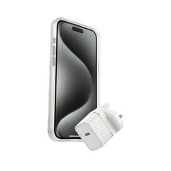 Otterbox OB Kit Apple iPhone 15 Pro Max/UK USB-C Wall Charger 30W White