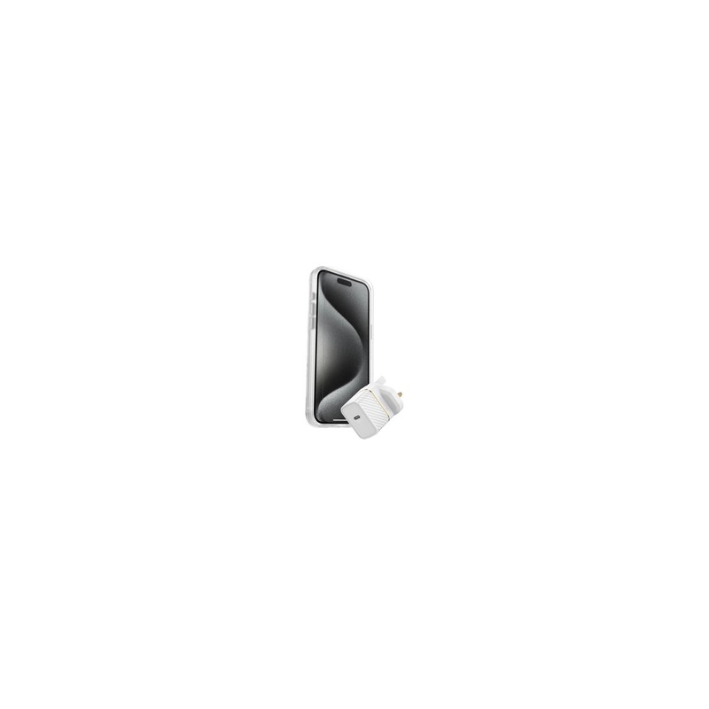 Otterbox OB Kit Apple iPhone 15 Pro Max/UK USB-C Wall Charger 30W White