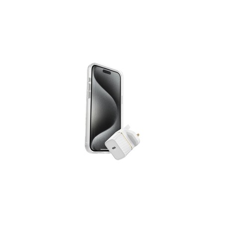 Otterbox OB Kit Apple iPhone 15 Pro Max/UK USB-C Wall Charger 30W White