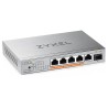 Zyxel XMG-105HP 5 Ports 2,5G + 1 SFP+, 4 ports 70W total PoE++ Desktop MultiGig unmanaged Switch