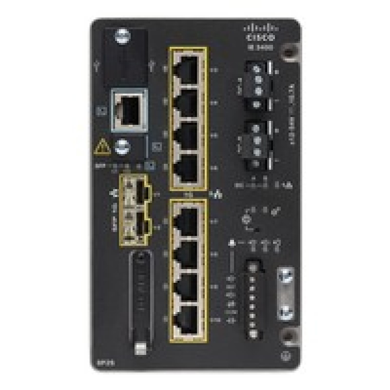 Catalyst IE3400 with 8GE PoE/PoE+, 2GE SFP, Adv. Modular, NE