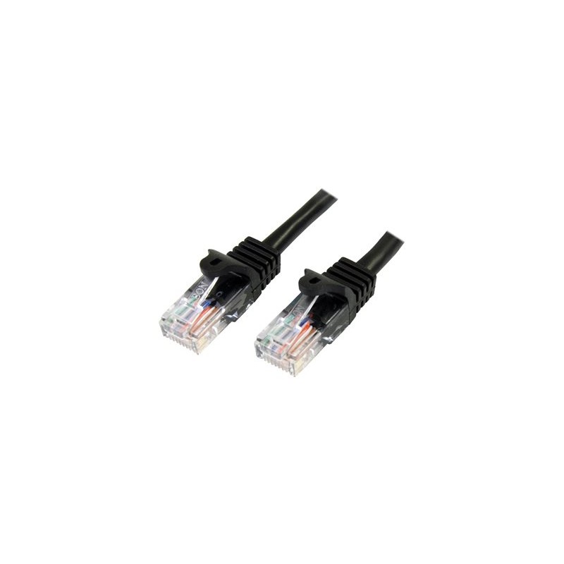 0.5M BLACK CAT5E PATCH CABLE/SNAGLESS ETHERNET CABLE - UTP