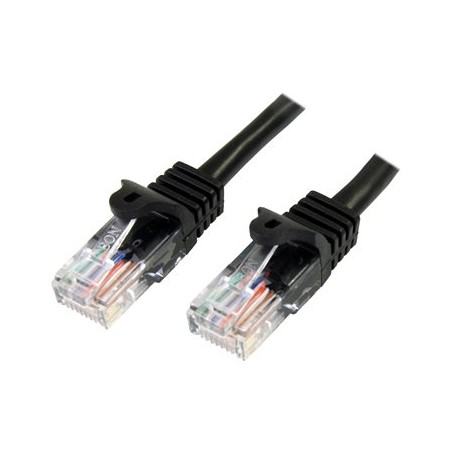 Startech 0.5M Black CAT5E Patch Cable/Snagless Ethernet Cable - UTP