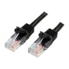 0.5M BLACK CAT5E PATCH CABLE/SNAGLESS ETHERNET CABLE - UTP