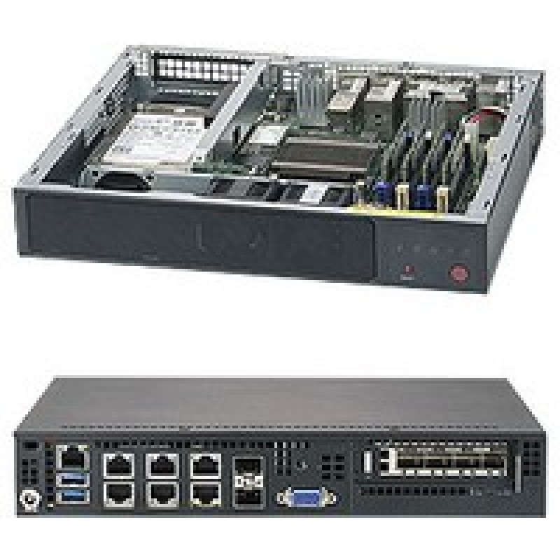 Supermicro 1U MPC Bare C3858 1XM.2 1X2.5/128GB 4XGBE+2X10GBE 2XSFP+