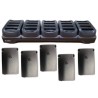 TC21/TC26 Battery charger bundle, includes 20-slot battery charger, (5) basic batteries, power supply and DC cable.