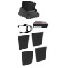 TC51/TC56 Battery charger kit, includes 4-slot spare battery charger, and (4) PowerPrecision+ spare lithium ion batteries (4150