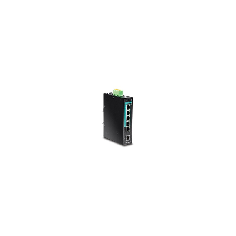 5-PORT GGB POE+ DIN-RAIL SWITCH/HARDENED INDUSTRIAL