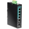 5-PORT GGB POE+ DIN-RAIL SWITCH/HARDENED INDUSTRIAL