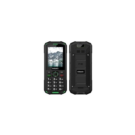 EVOLVEO StrongPhone X5, vodotěsný odolný Dual SIM telefon, černo-zelená