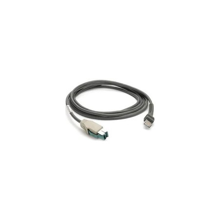 Zebra Cable - Shielded USB: Series A Connector, 9FT (2.8M), Straight