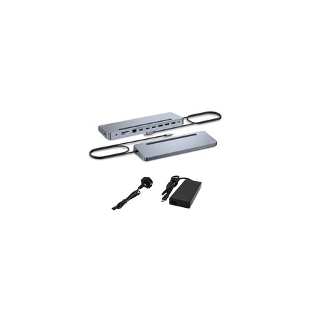 I-Tec USB-C ERGO Dock + Charger/3X LCD +Charger 100W (Bundle) UK