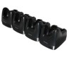 Multi Charge Only Dock, recharges 4 terminals and 4 spare batteries. Power supply included in the box. Power cord ordered