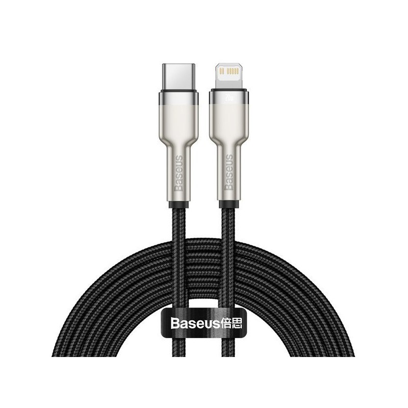 Baseus Datový kabel Cafule USB-C/Lightning PD 20W 2m černý