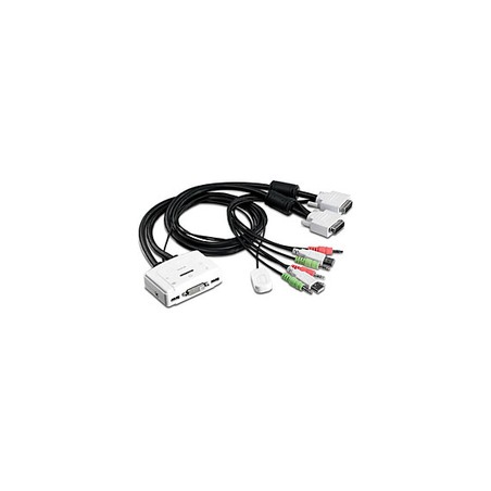 2-PORT DVI AUDIO KVM SWITCH/IN