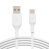 Belkin USB-A TO USB-C PVC White 1M/Twin Pack