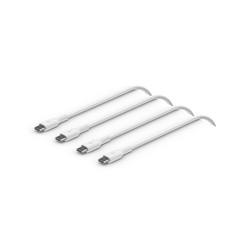 Belkin USB-C TO USB-C Braided PVC/White 1M Twin Pack