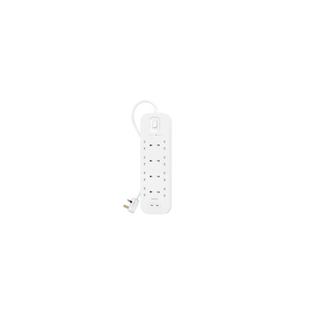 Belkin Power Strip With Overvoltage/Protection 8 Sockets With 2 X US