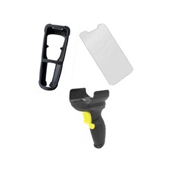 MC22/MC27 Protection kit, inc. snap-on trigger handle, boot for terminal with trigger handle, and 5-pack of tempered glass