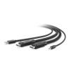 Linksys Dual DP/USB/Aud SKVM Cbl/DP M/M USB A/B 6IN