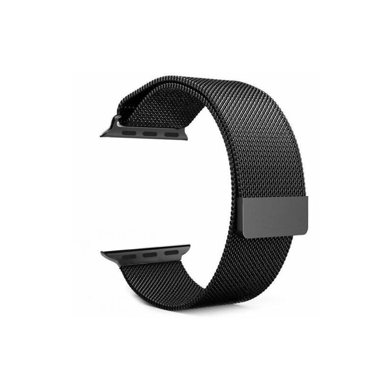 Tactical 333 Loop Magnetický Kovový Řemínek pro Apple Watch 1/2/3/4/5/6/SE 38/40mm Black