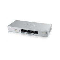 Zyxel GS1200-5HPv2 5-port Desktop Gigabit Web Smart PoE switch, 4x PoE+ GbE, PoE 60W, fanless