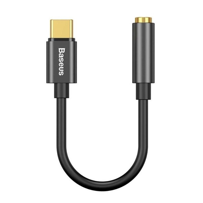Baseus audio adaptér z USB-C na Jack 3,5mm černý