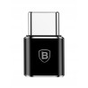 Baseus adaptér z microUSB na USB-C černý