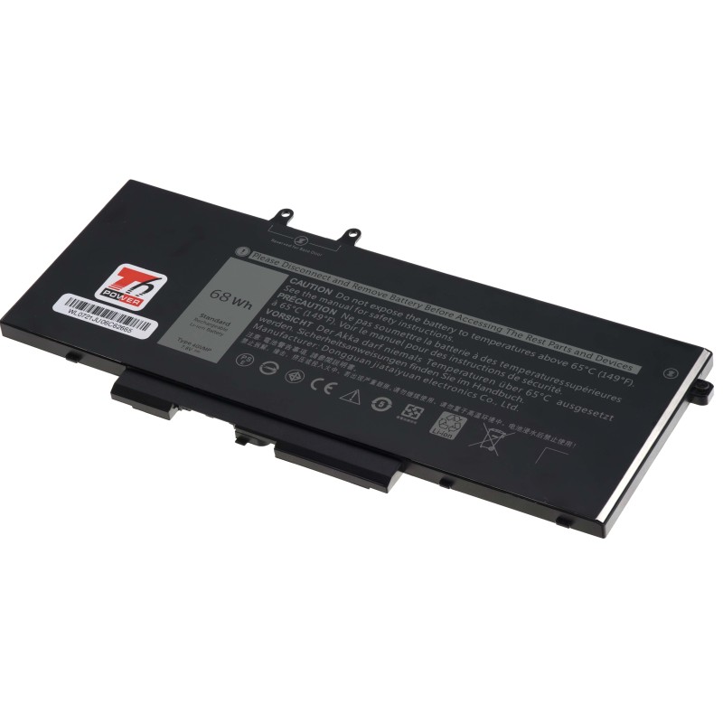 Baterie T6 Power pro Dell Latitude 5400, 5500, Precision 3540, 8900mAh, 68Wh, 4cell, Li-pol