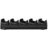 Five-slot Ethernet charge cradle for TC22 / TC27 devices with prot. boot. PWR-BGA12V108W0WW, CBL-DC-381A1-01 and AC cable sold