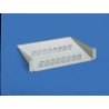 Vertiv Knurr 19'' QuickFix Shelf, D 565-740 WxL 430x500, RAL 7021, sheet steel