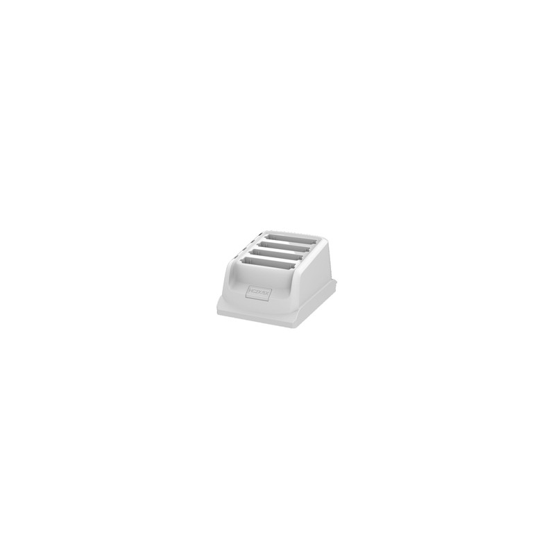 HC2X/HC5X Healthcare user swappable spare white battery cup to charge 4 HC2X/5X Li-ion batteries.