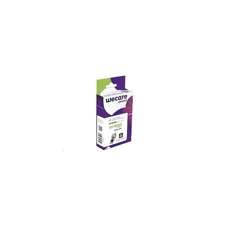 WECARE ARMOR páska pro DYMO S0720610, bílá/černá, 12mm x 7m