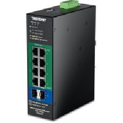 TRENDnet 10-Port Industrial Gigabit L2/2 Managed PoE+ DIN-Rail Switch