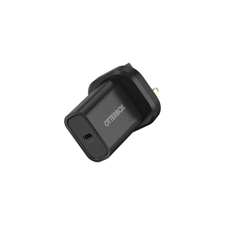 OB STANDARD UK WALL CHARGER 20W/- 1X USB-C 20W USB-PD BLACK